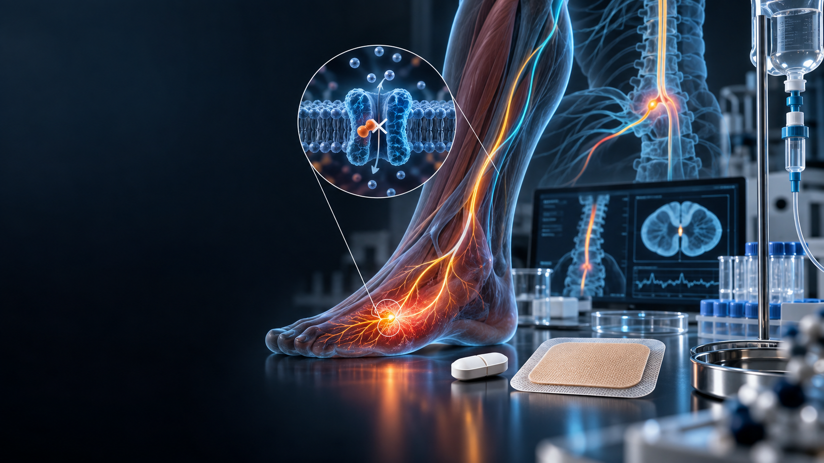 Peripheral nerve pain signalling and selective sodium-channel research